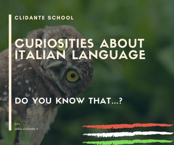 curiosities about the Italian language