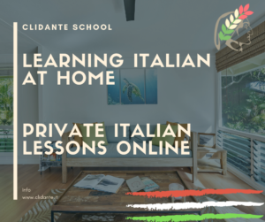 Cover for Private Italian lessons online blog article