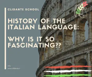 Blog cover history of Italian language