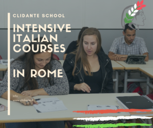 Cover about intensive Italian language courses in Rome
