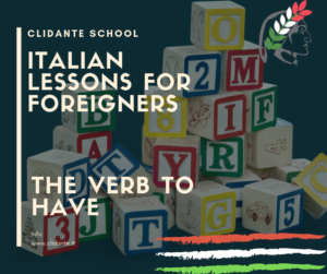 Blog free italian grammar lessons Verbo to have - avere