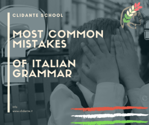 Cover blog article about most common mistakes in Italian grammar